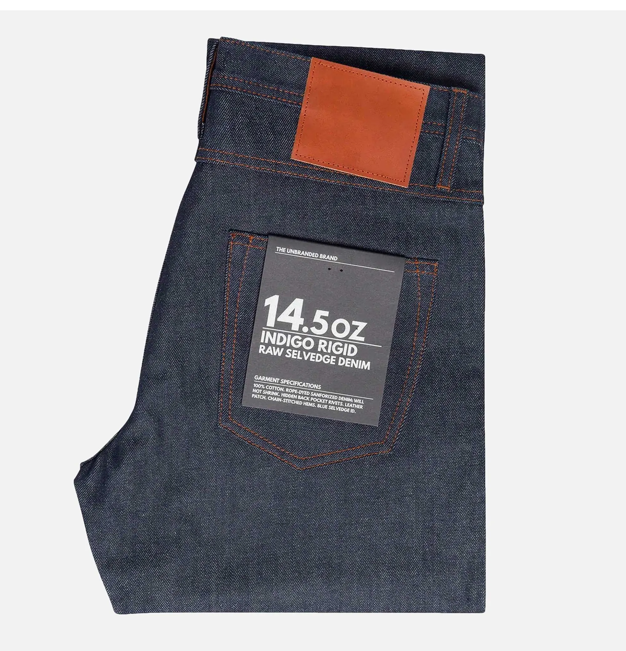 UNBRANDED BRAND 301 Straight 14.5Oz Indigo Jeans