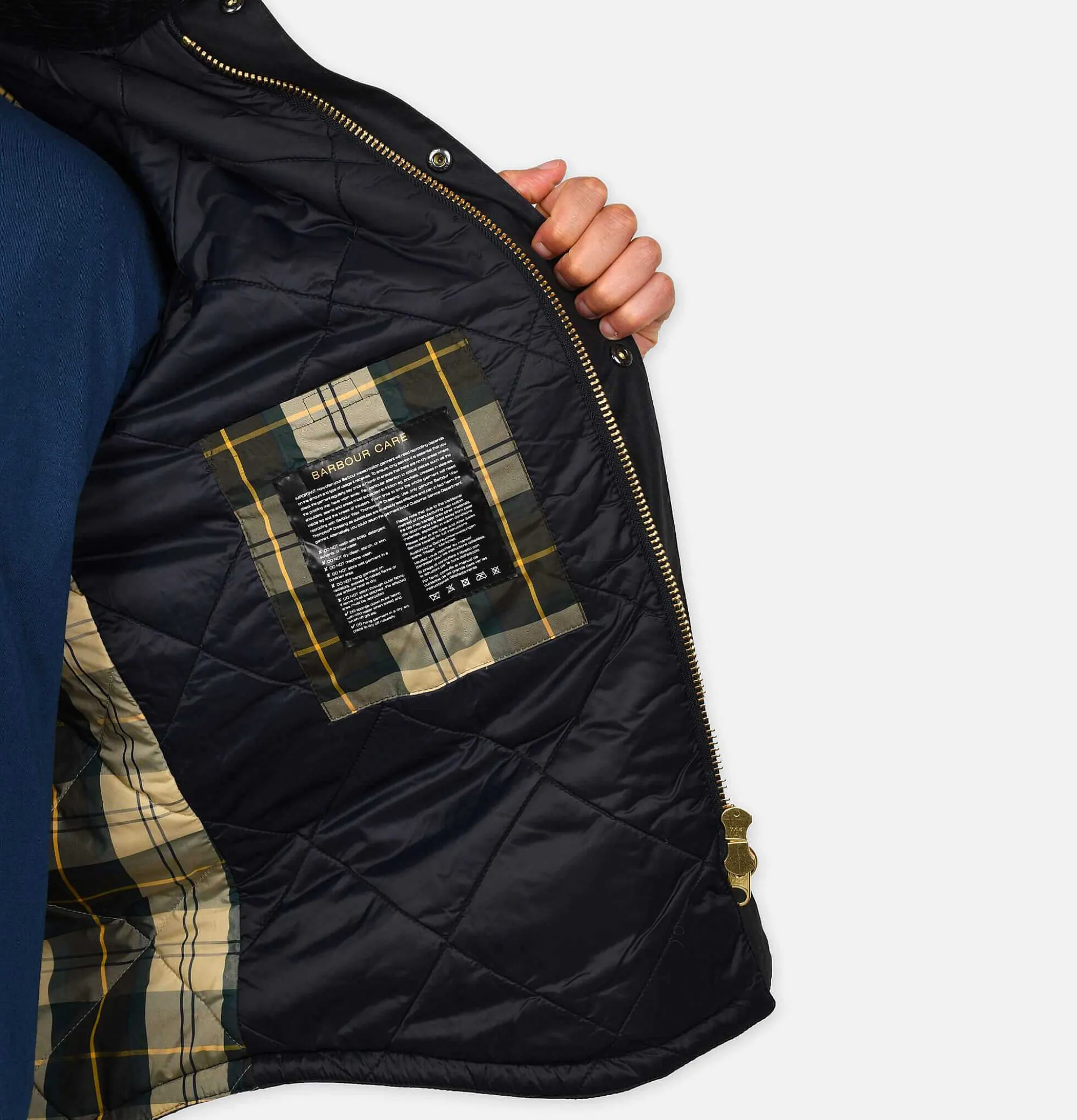 BARBOUR Reelin Wax Jacket Navy