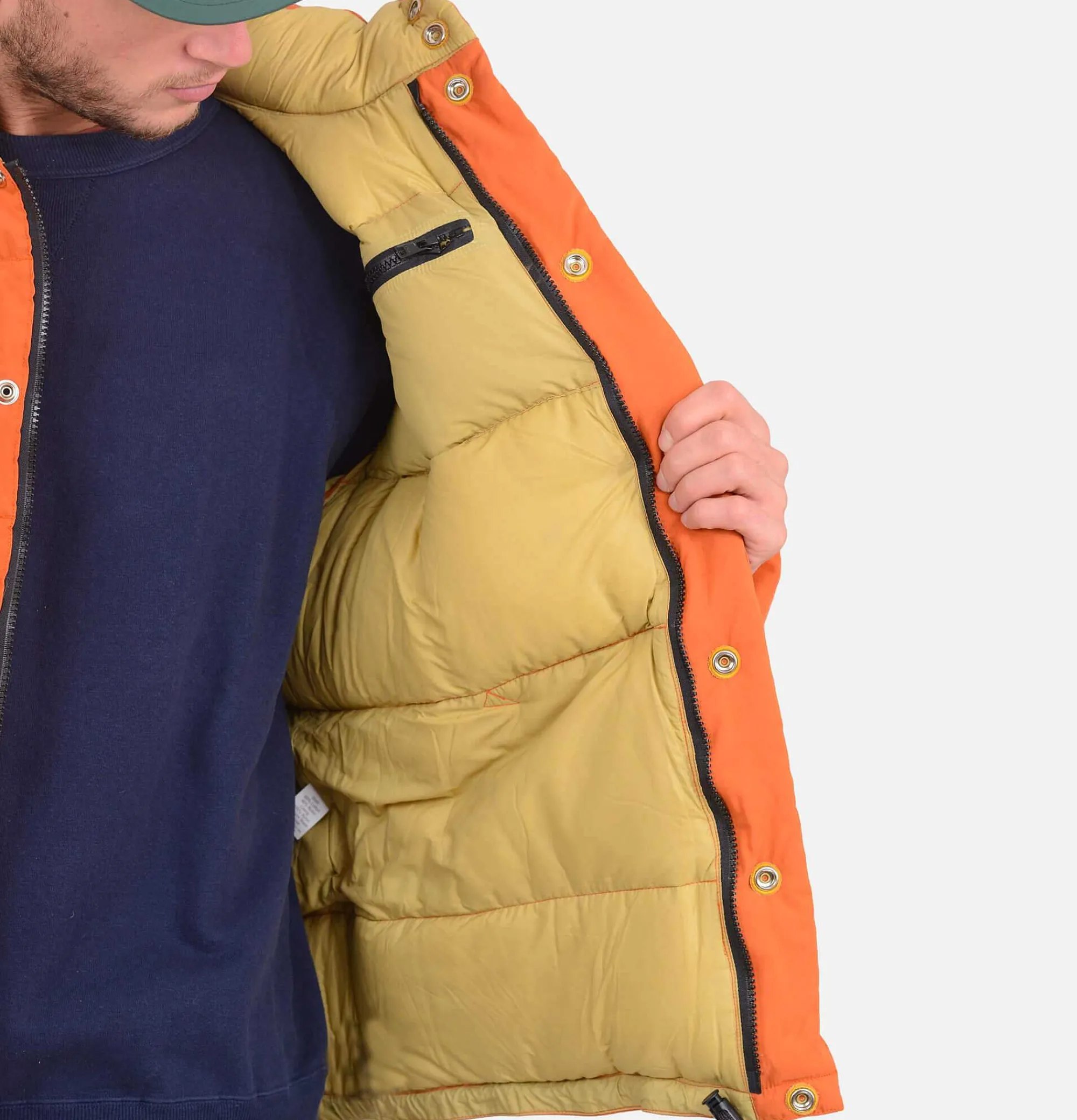 CRESCENT DOWN WORKS Down Sweater Jacket Rust