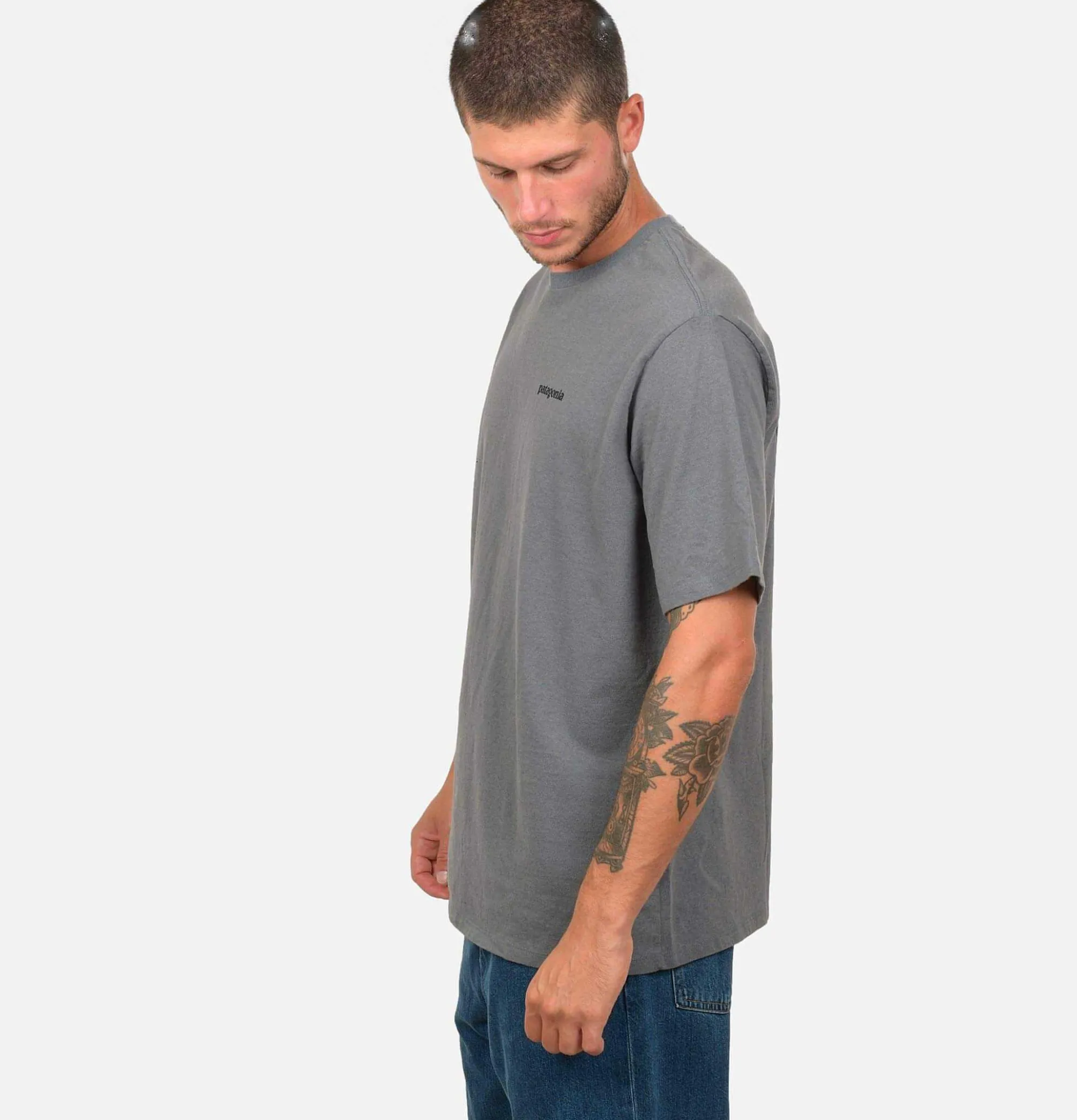 PATAGONIA P6 Logo T-Shirt Plume Grey