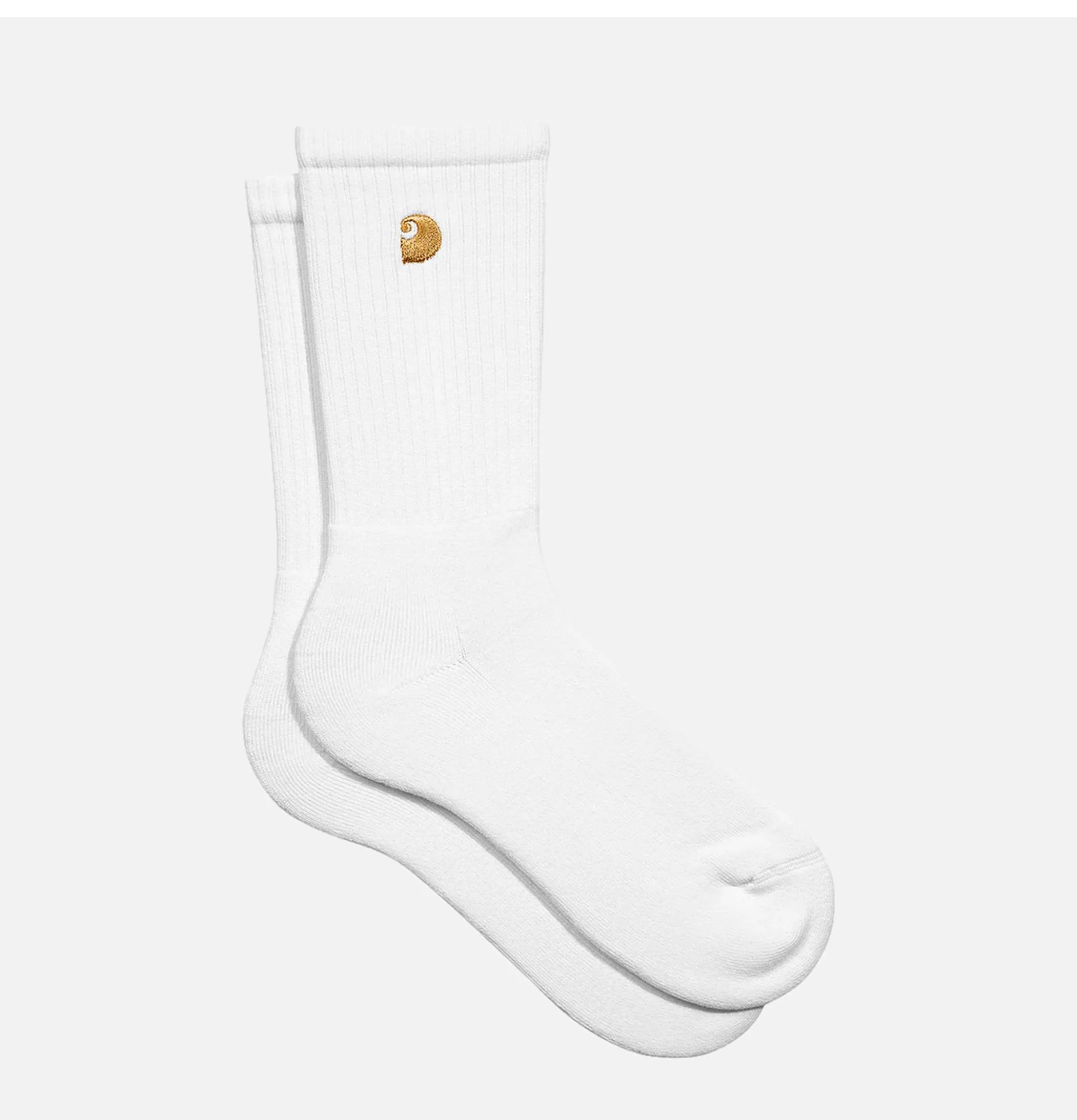 Men CARHARTT WIP Chase Socks White
