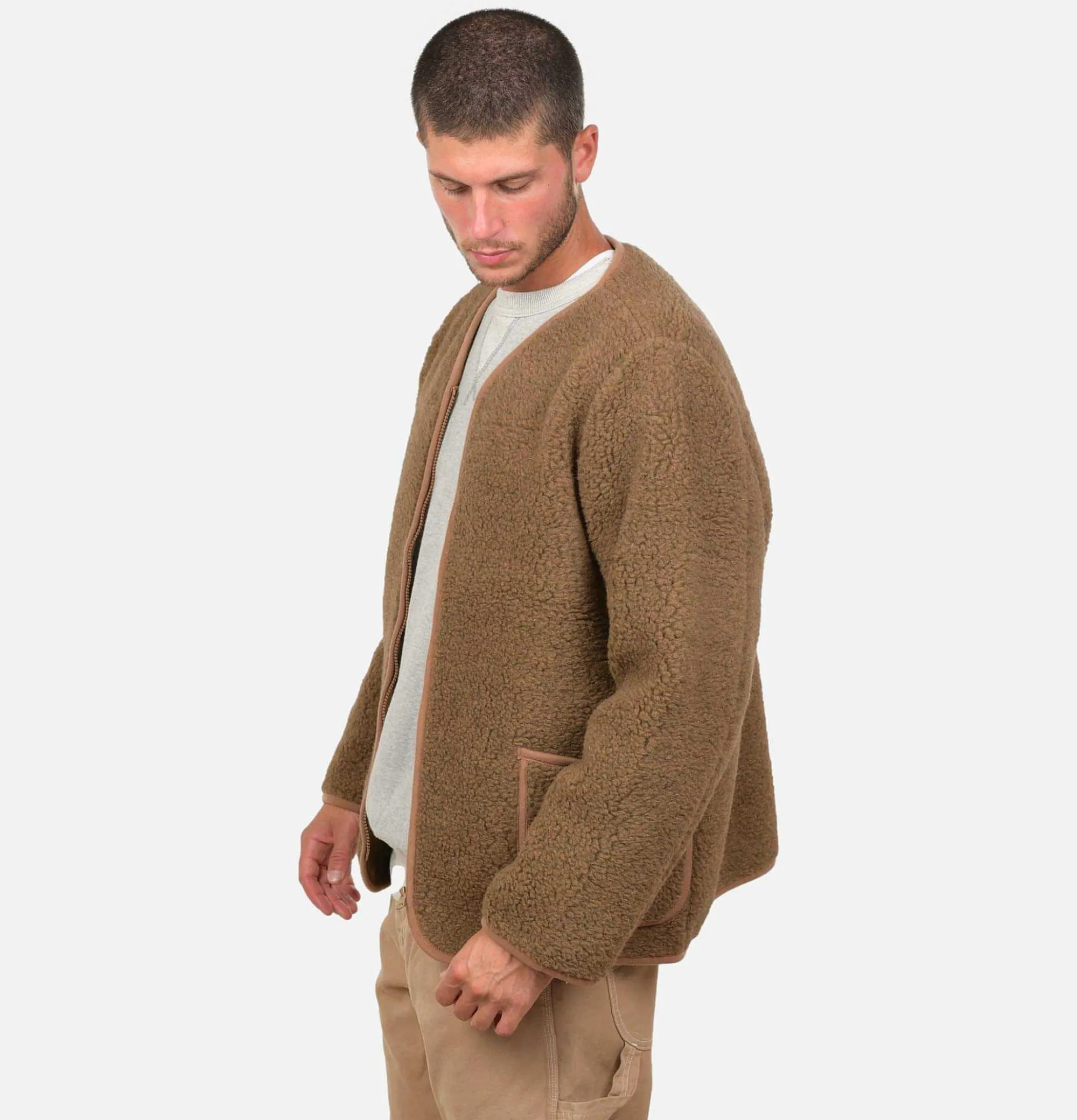 COLDBREAKER Nordeen Cardigan Bark