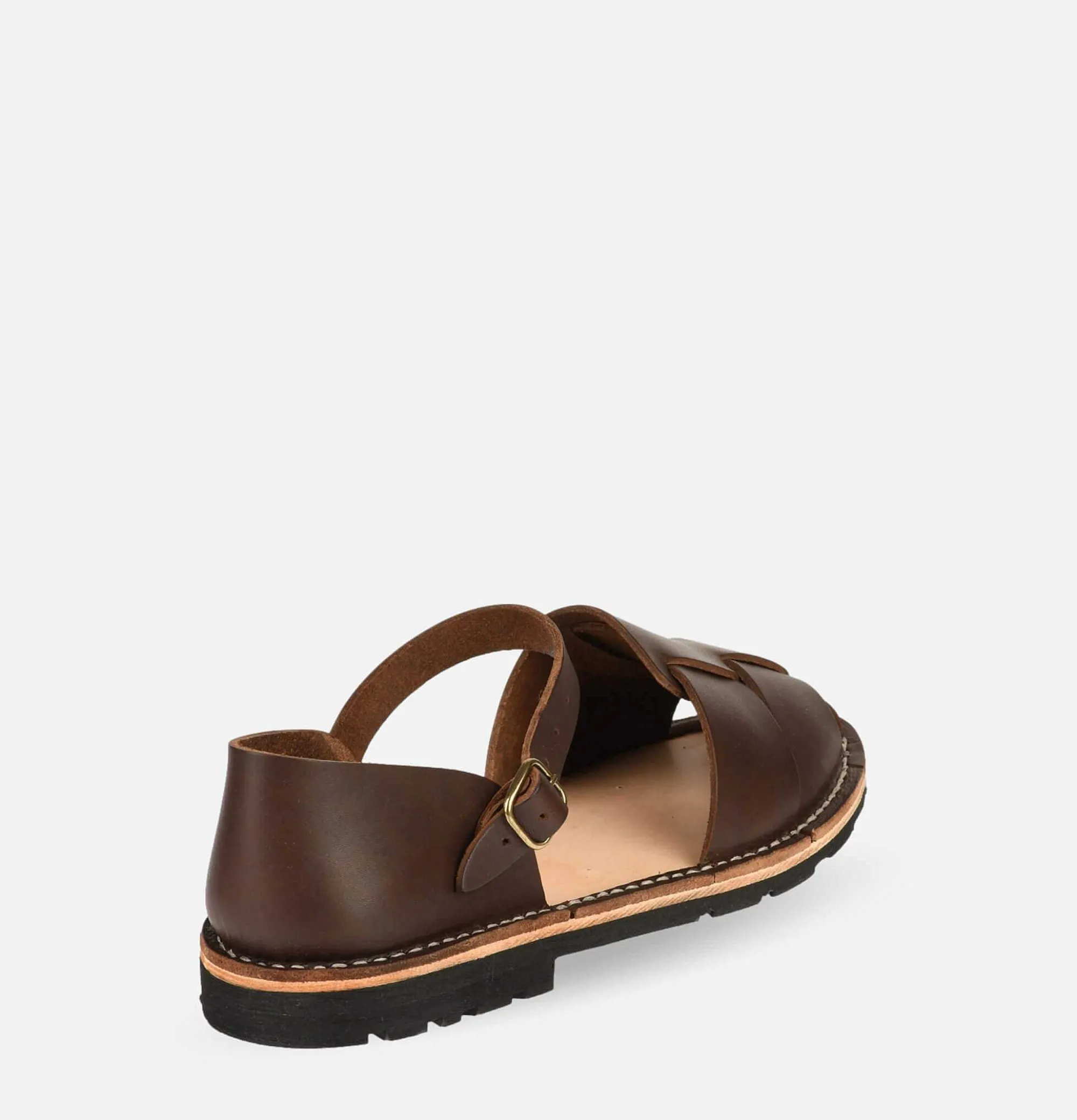 Men STEVE MONO Artisanal Sandal 11 Chocolate