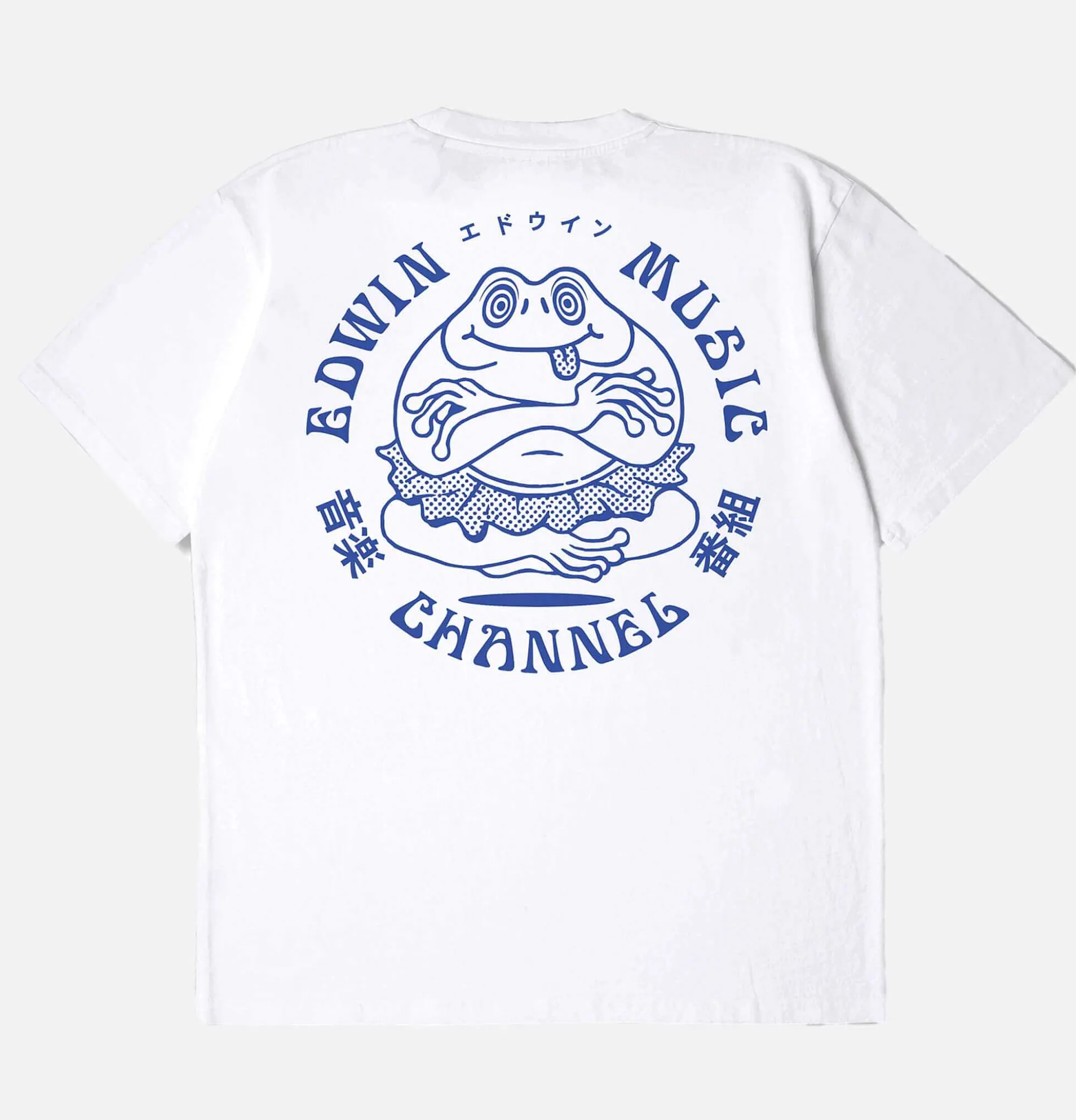 EDWIN Music Channel T-Shirt White