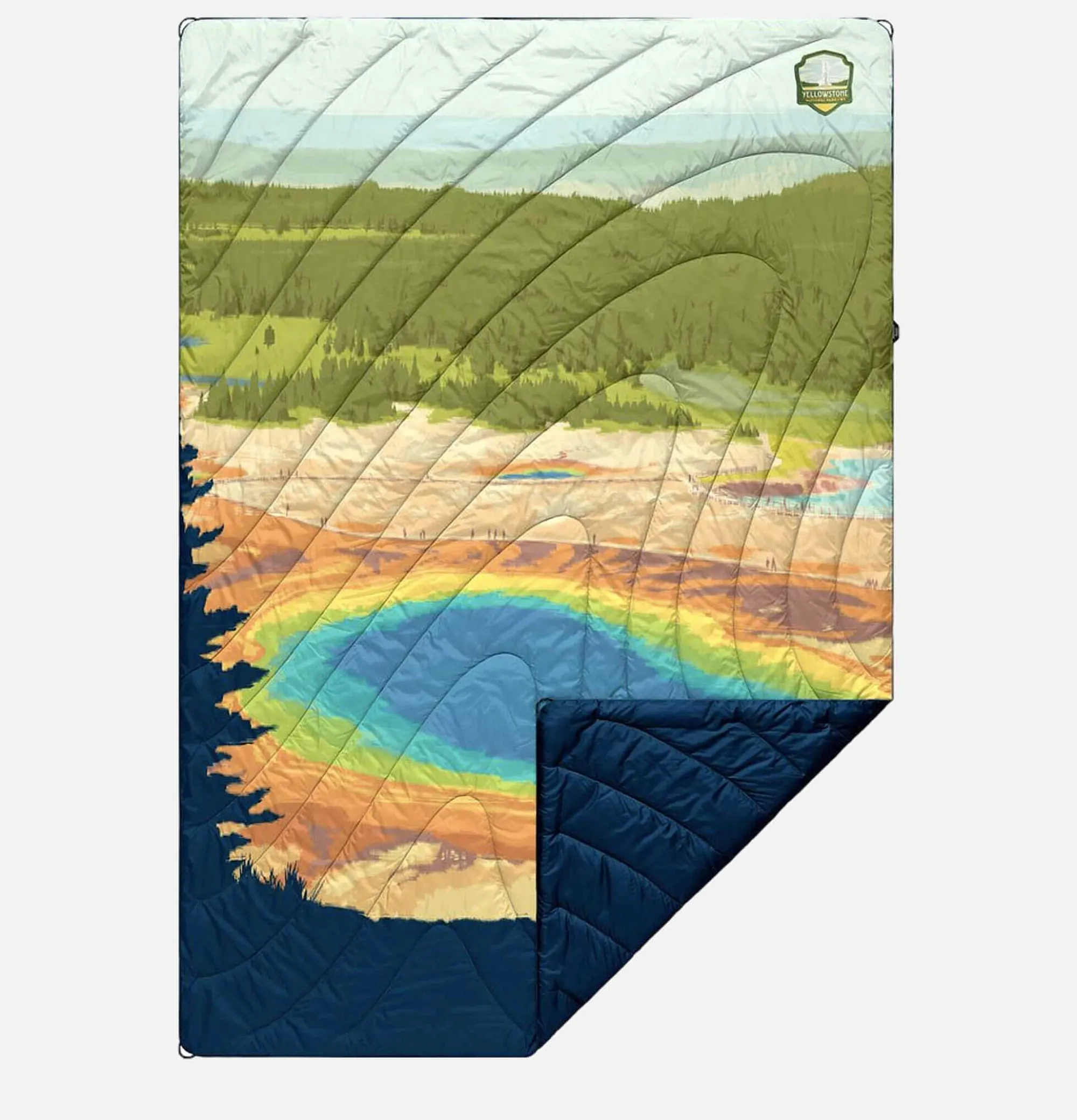 RUMPL Original Puffy Blanket Yellowstone Park