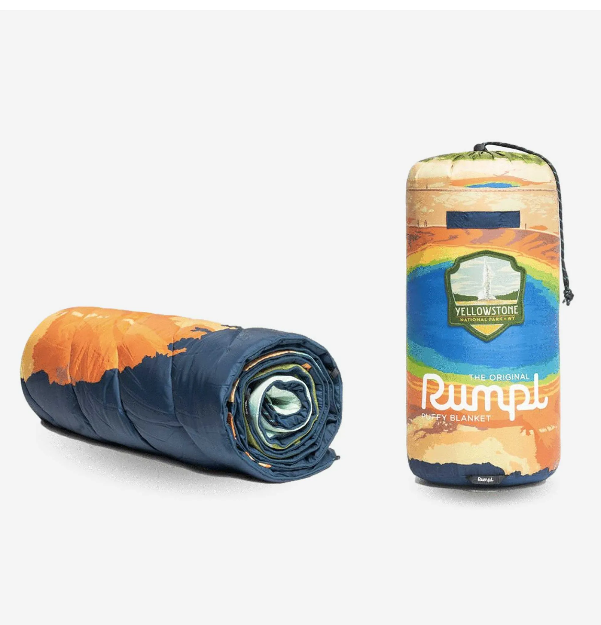 RUMPL Original Puffy Blanket Yellowstone Park
