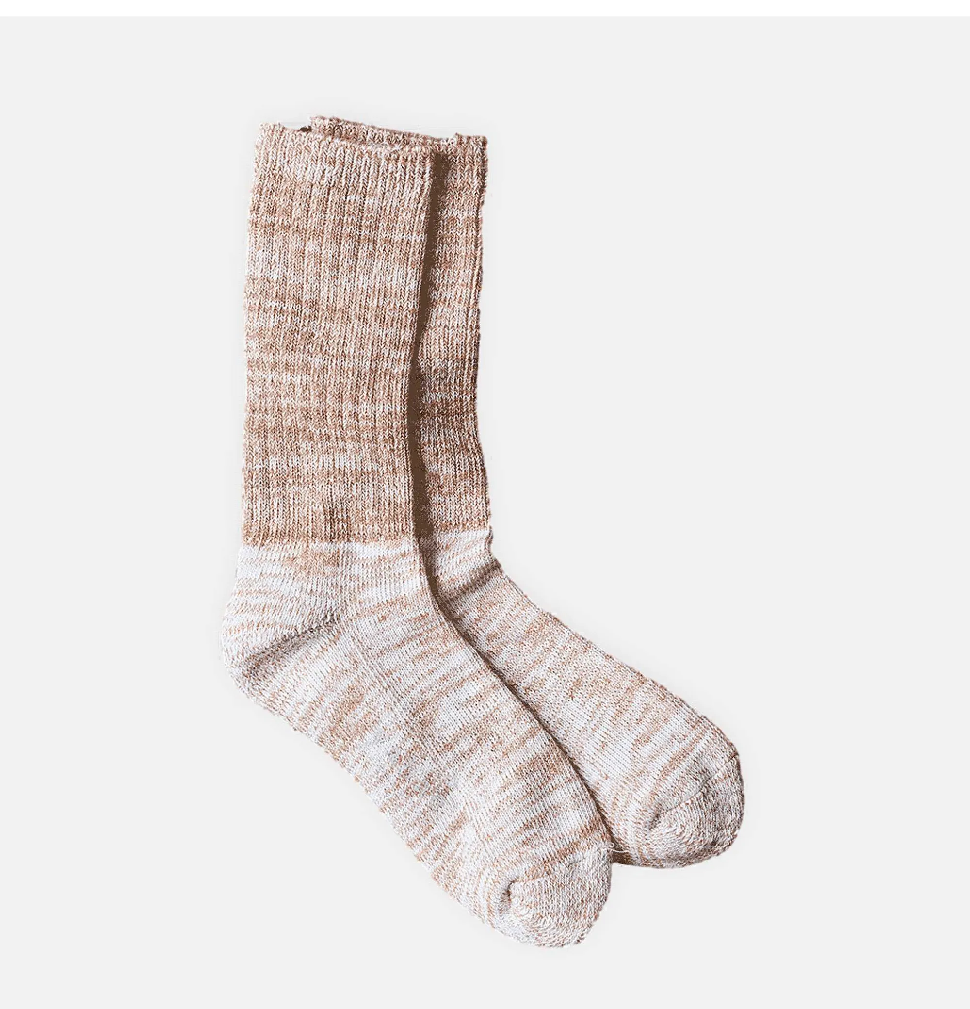 Men YAHAE Pile Socks Brown