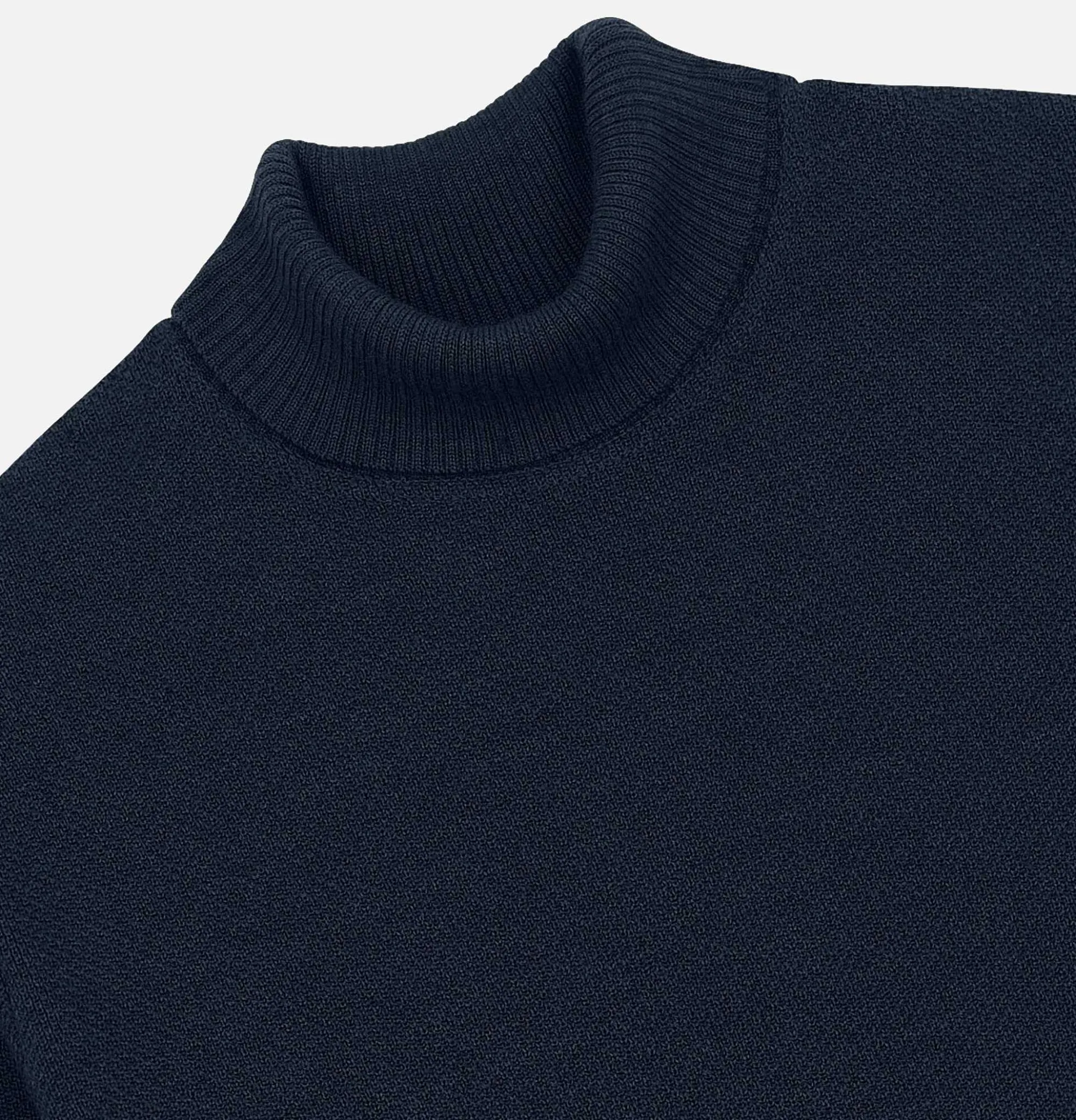 NITTO KNITWEAR Youri Rollneck Navy
