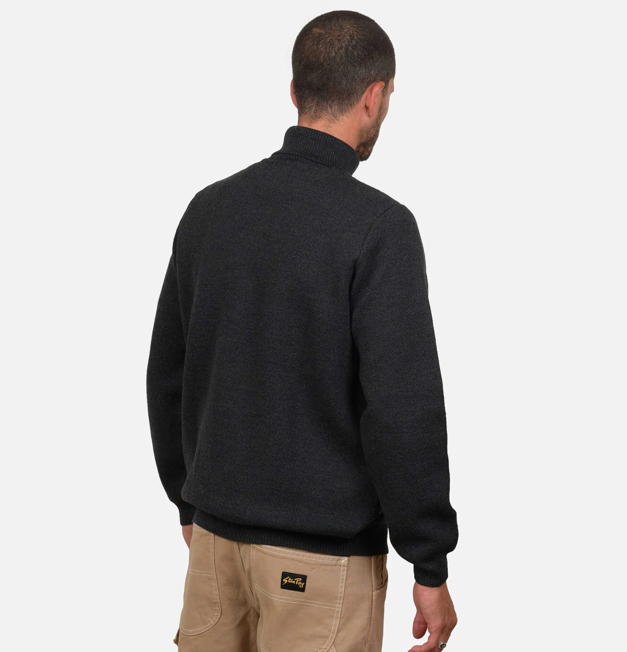 NITTO KNITWEAR Pull Youri Col Roule Charcoal