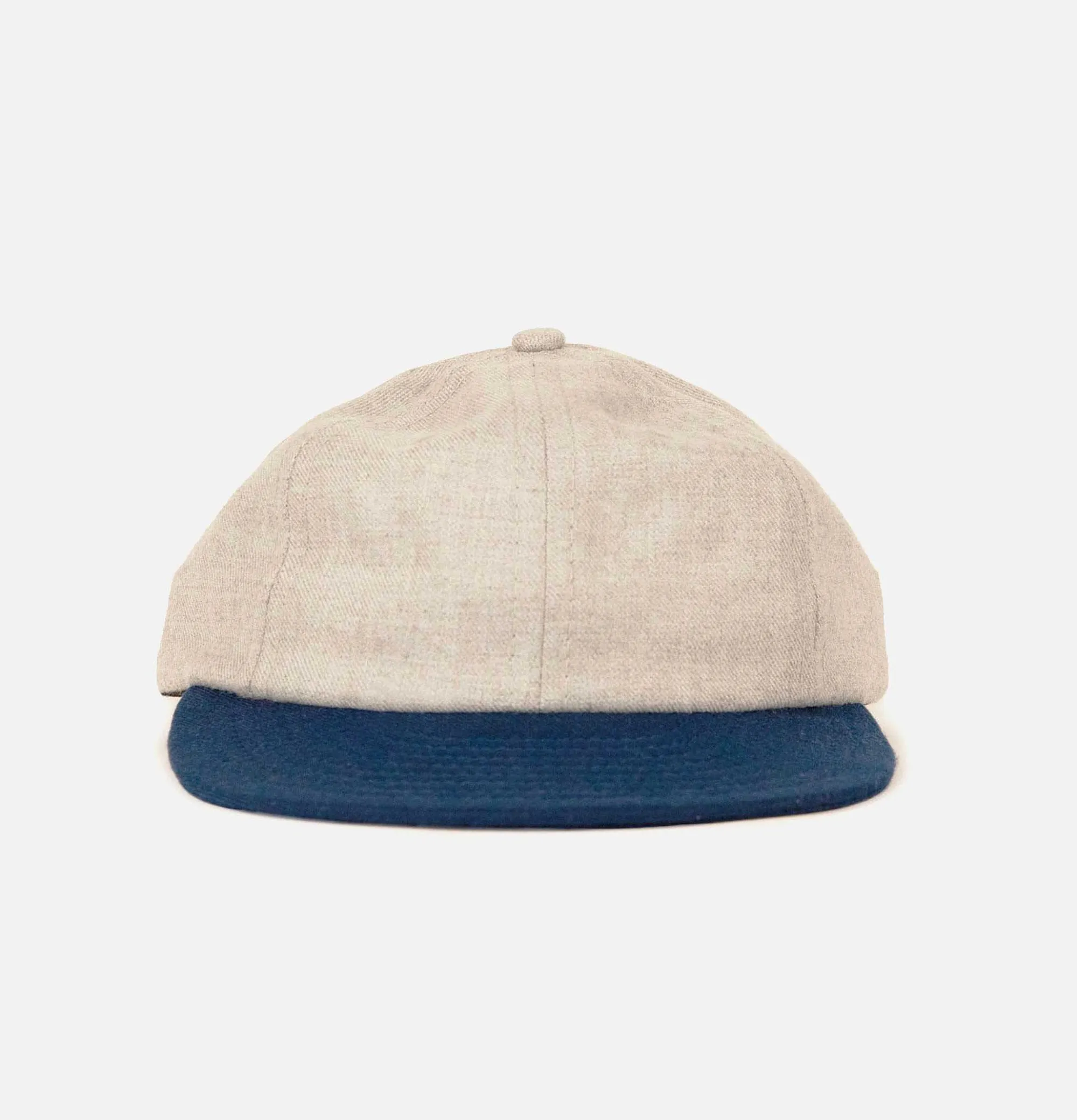 LITE YEAR Wool Serge 6 Panel Cap Greyroy